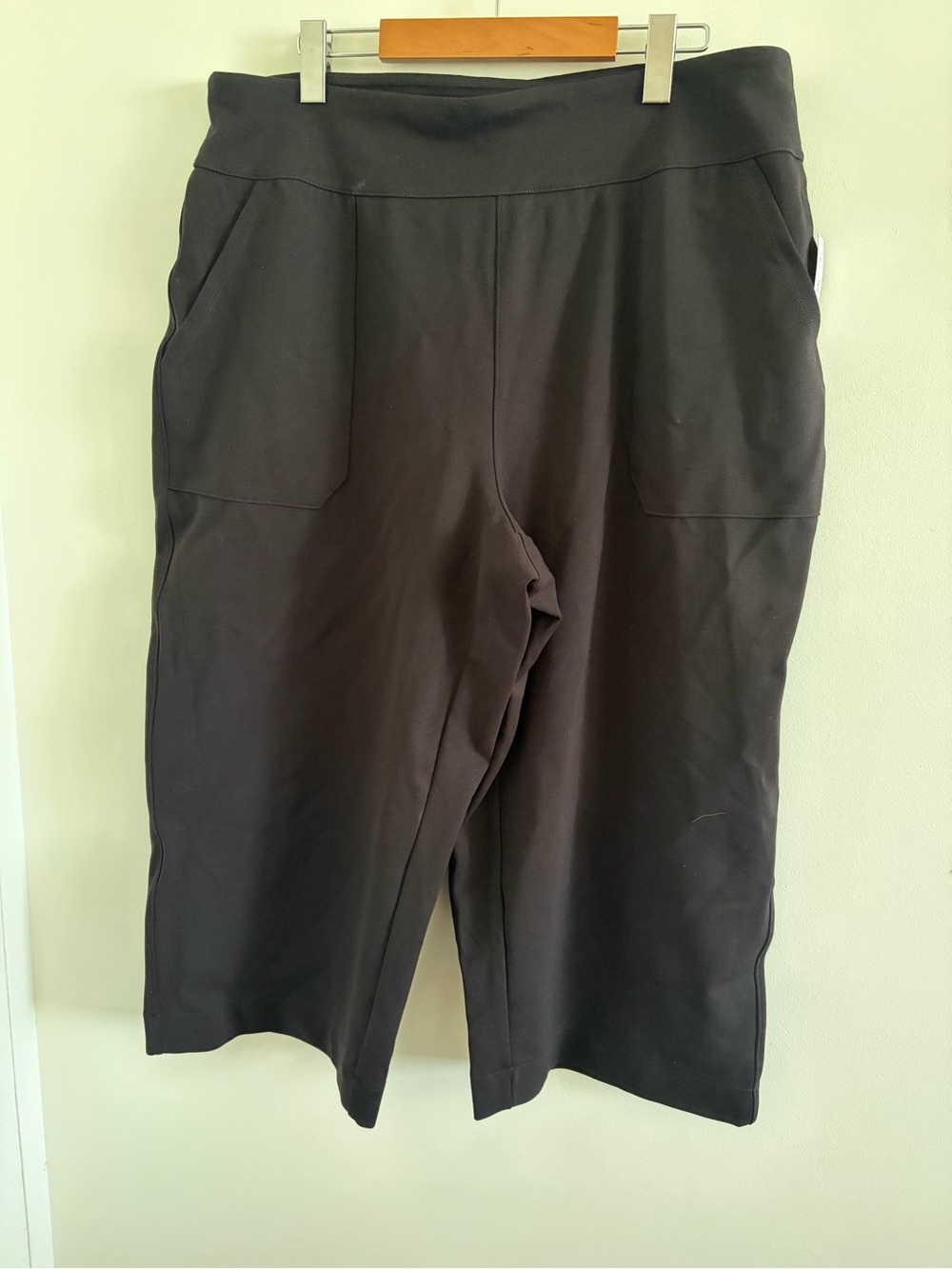 Joe Fresh Cropped Wide Leg Pull-On Pocket Pants Woman’s 1X